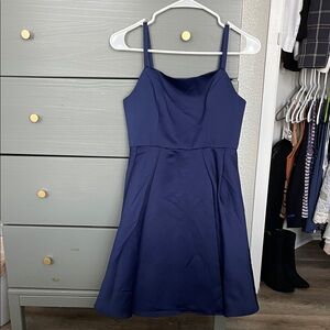 Wendy Bird Navy Blue ModCloth Dress Party Formal Size 2